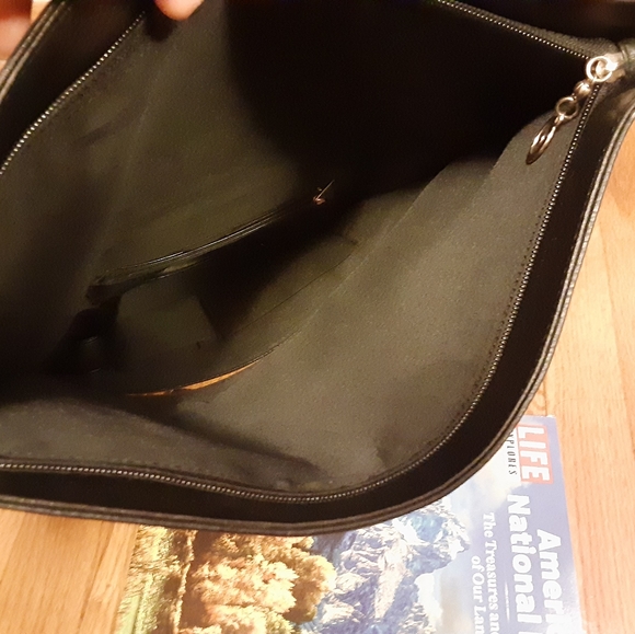 Gold detailed rock chic clutch, messenger bag - Picture 4 of 5